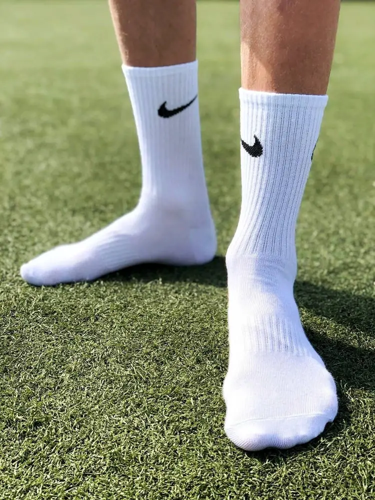Шкарпетки Білі Бавовняні з резинкою Nike 5 пар подарункова коробка - фото 1