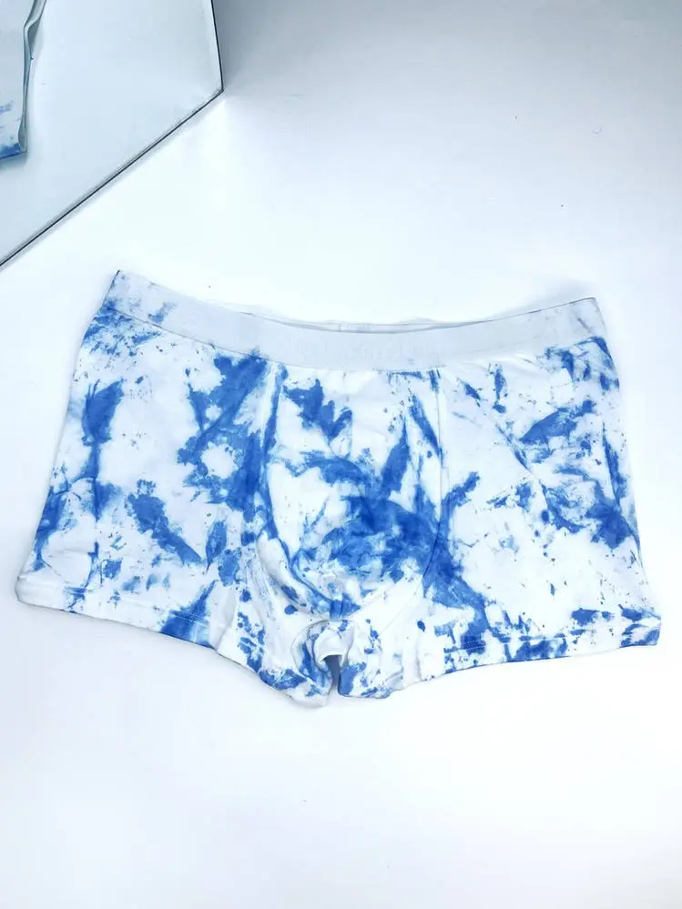 Чоловічі труси Набір нижньої білизни, труси боксери кольорові tie-dye 5шт в боксі - фото 1